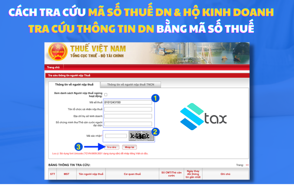 Tra Cứu Trạng Thái Mã Số Thuế Doanh Nghiệp 2026
